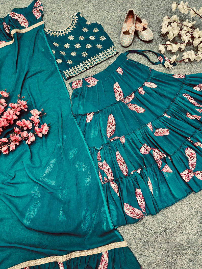 Oc 137 Girlswear Choli Lehenga And Dupatta Kids Catalog 